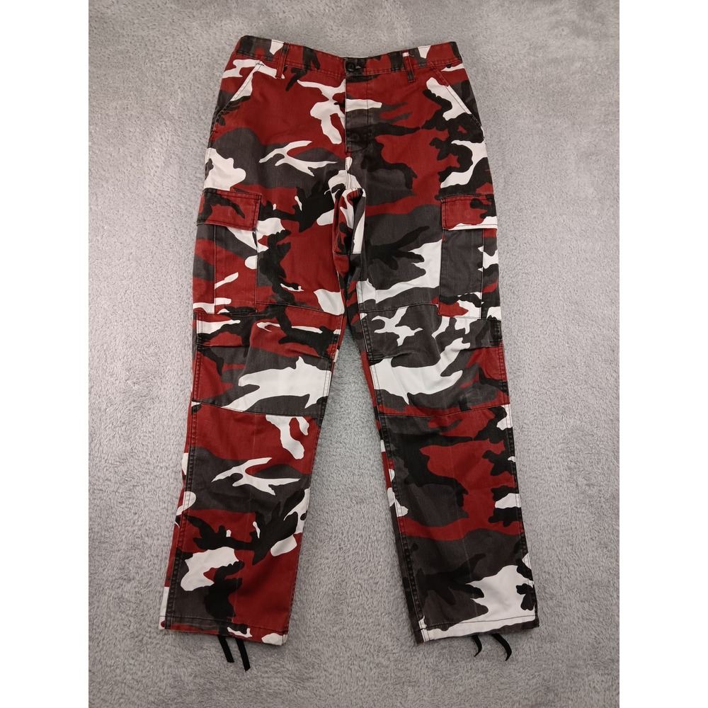 Rothco Cargo Pants Men 34x31 Red Camo BDU Military Tactical